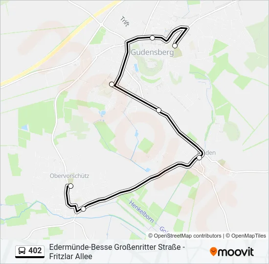402 Bus Line Map