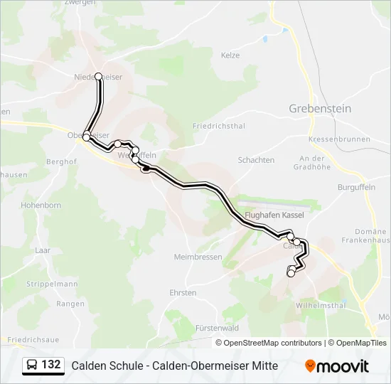 132 Bus Line Map