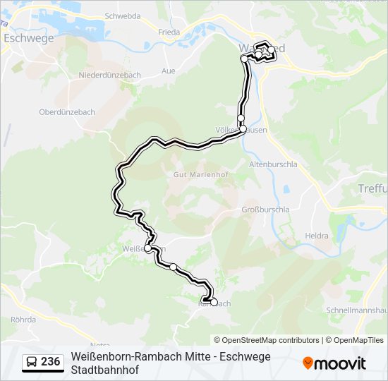 236 Bus Line Map