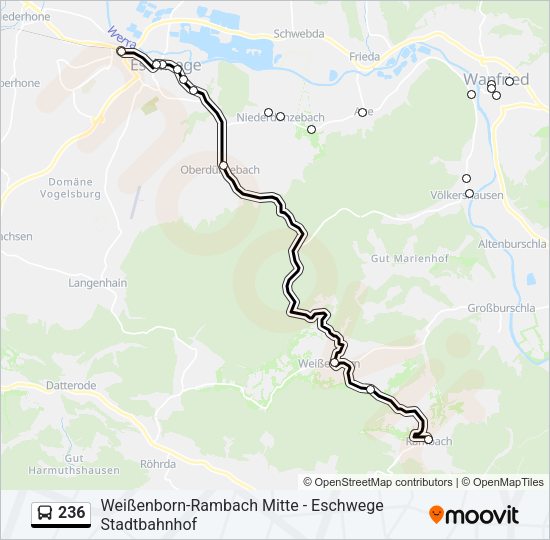 236 Bus Line Map