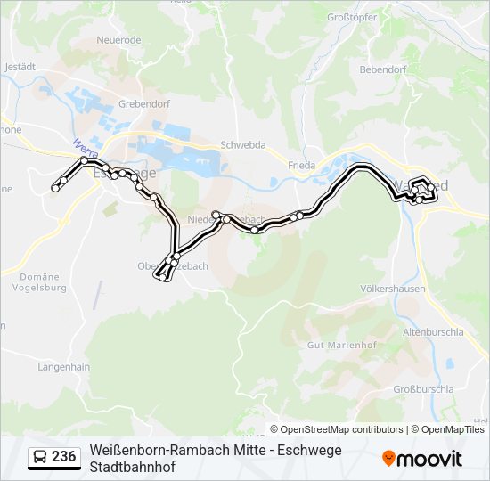 236 Bus Line Map