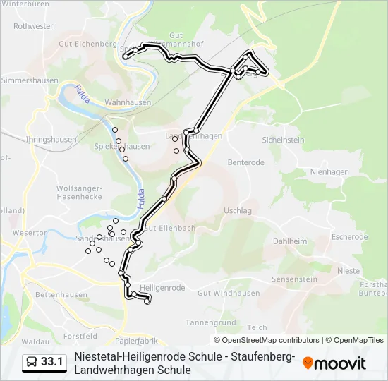 33.1 Bus Line Map