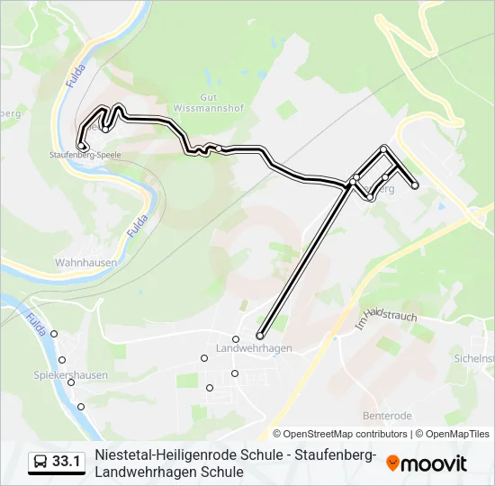 33.1 Bus Line Map