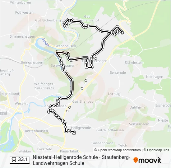 33.1 Bus Line Map