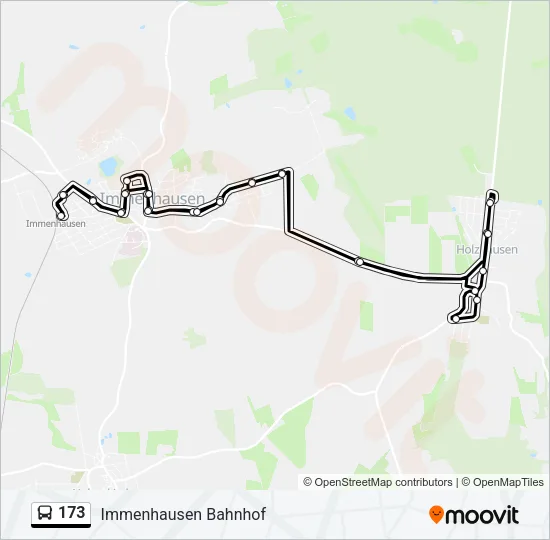 173 Bus Line Map