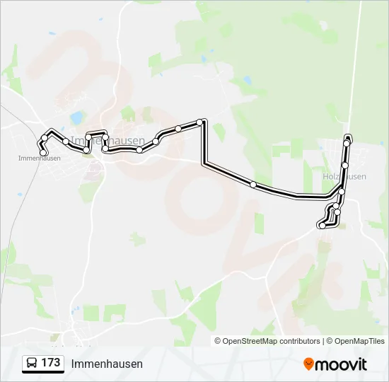 173 Bus Line Map