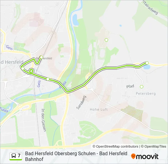 7 Bus Line Map
