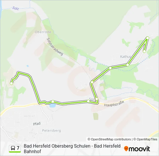 7 Bus Line Map