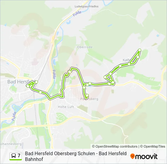 7 Bus Line Map