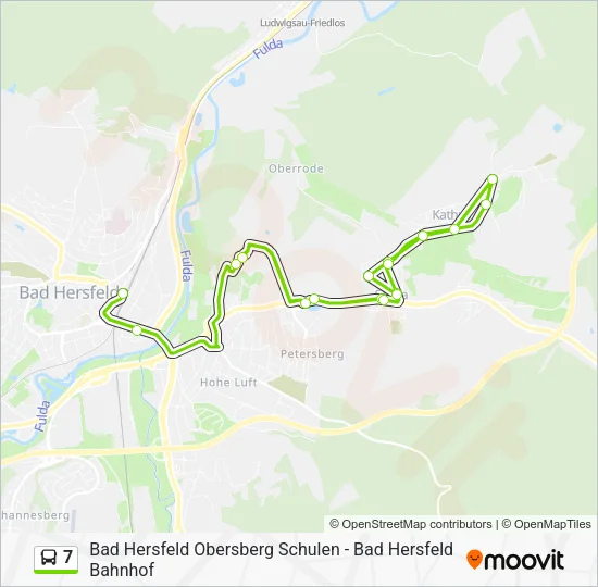 7 Bus Line Map