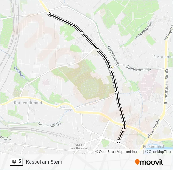 5 Light Rail Line Map