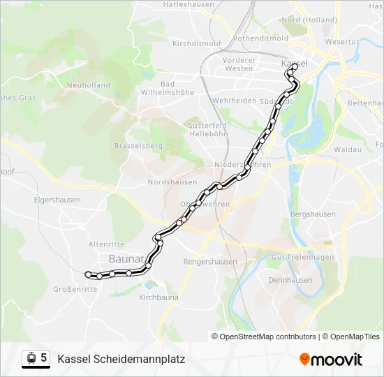 5 Light Rail Line Map