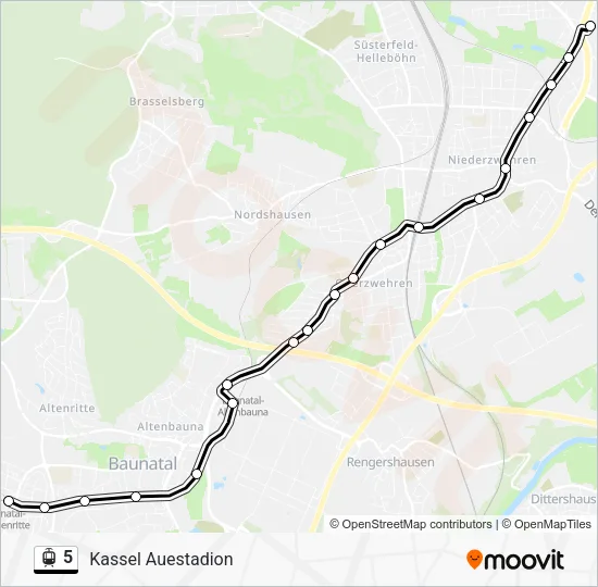 5 Light Rail Line Map