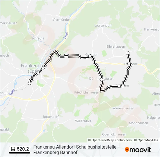 520.2 Bus Line Map