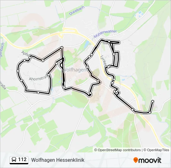 112 Bus Line Map