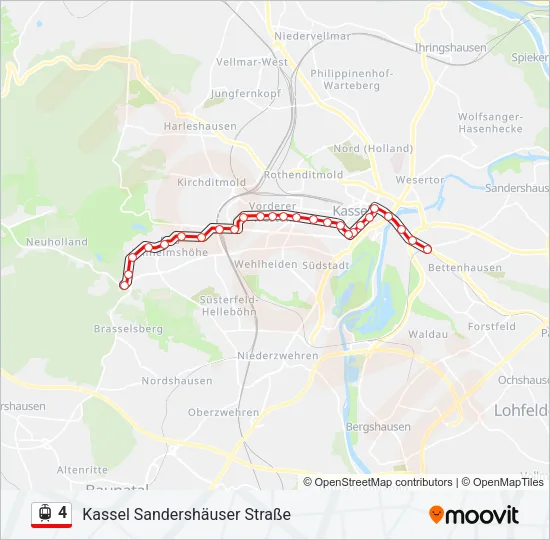 4 Light Rail Line Map