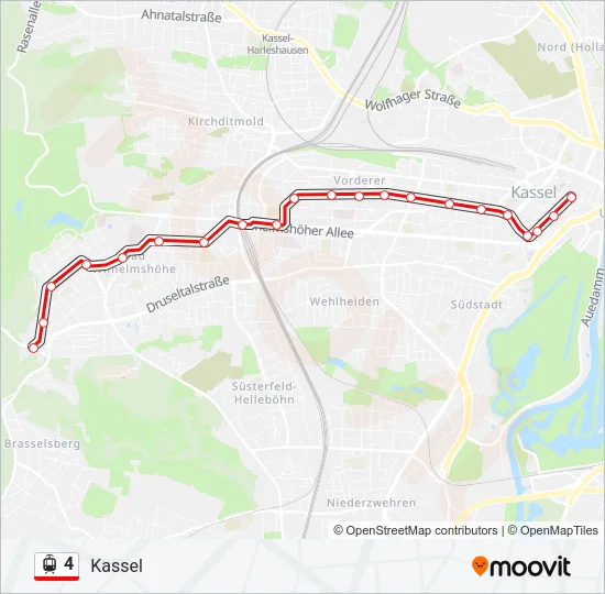 4 Light Rail Line Map