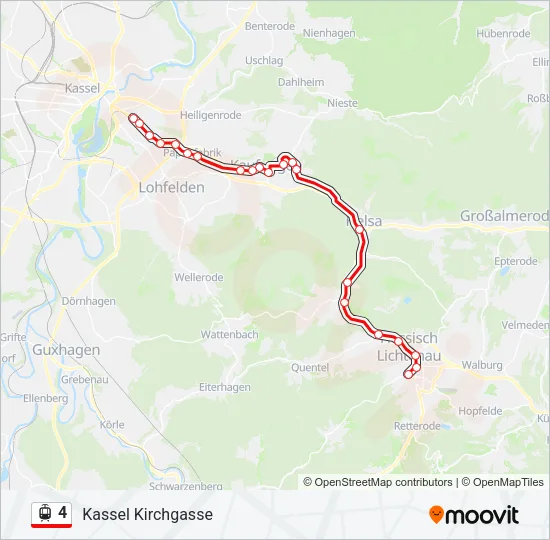 4 Light Rail Line Map