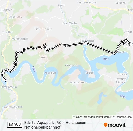 503 Bus Line Map