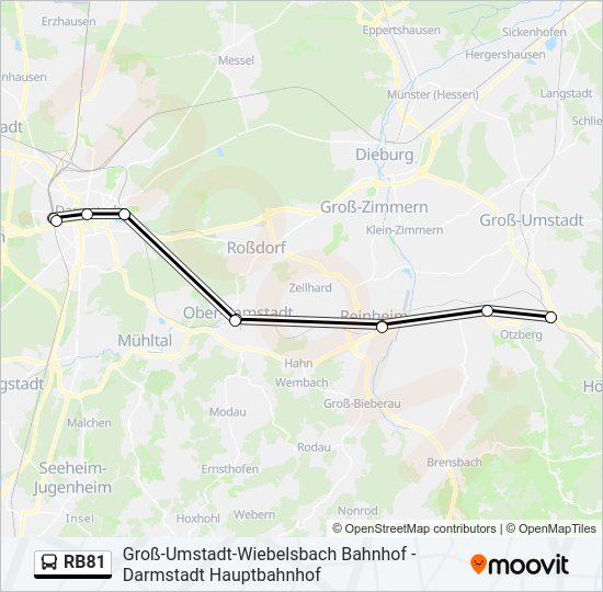RB81 Bus Line Map