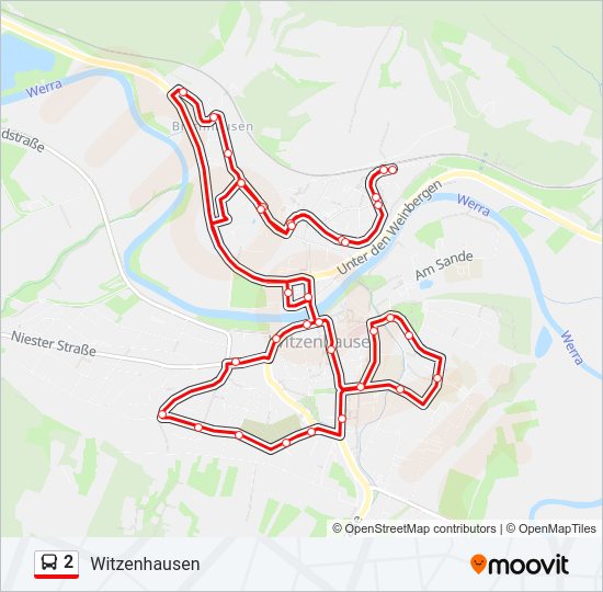 2 Bus Line Map