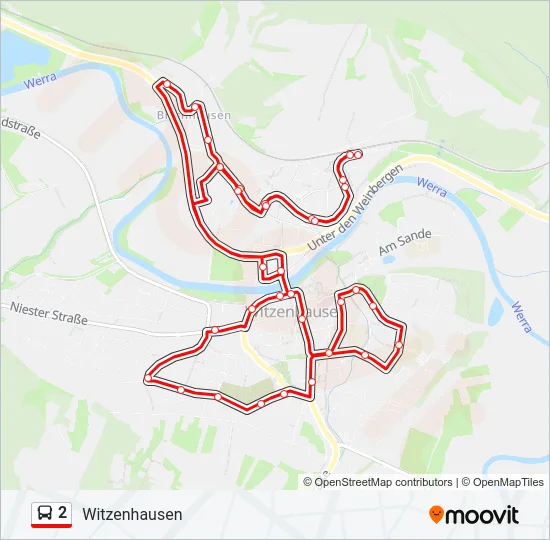 2 Bus Line Map