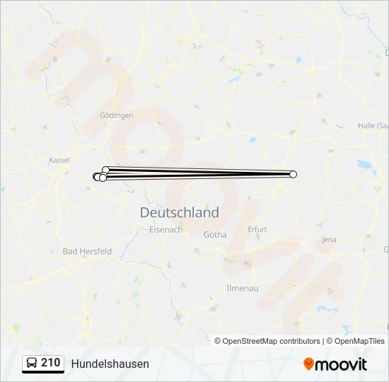 210 Bus Line Map