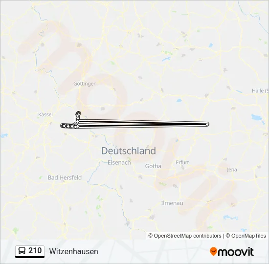 210 Bus Line Map