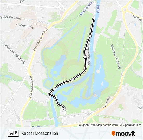 E Bus Line Map