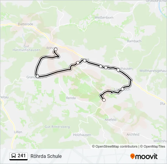 241 Bus Line Map