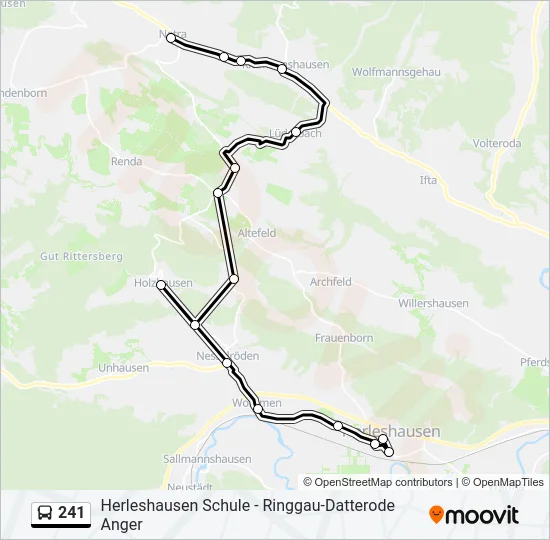 241 Bus Line Map