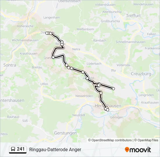 241 Bus Line Map