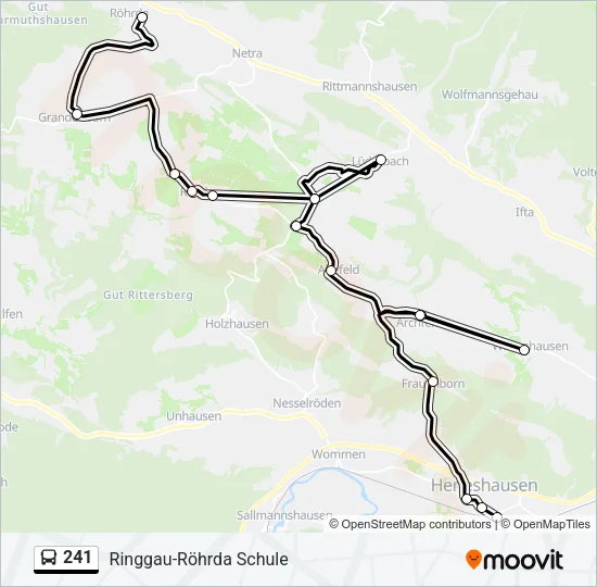 241 Bus Line Map