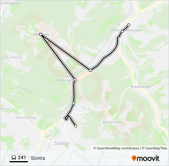 241 Bus Line Map