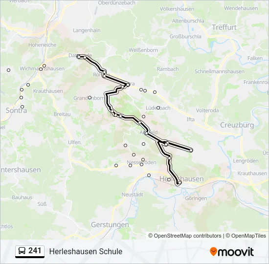 241 Bus Line Map