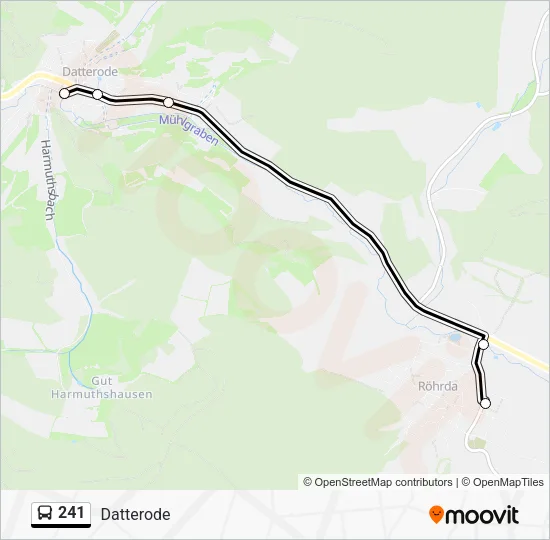 241 Bus Line Map