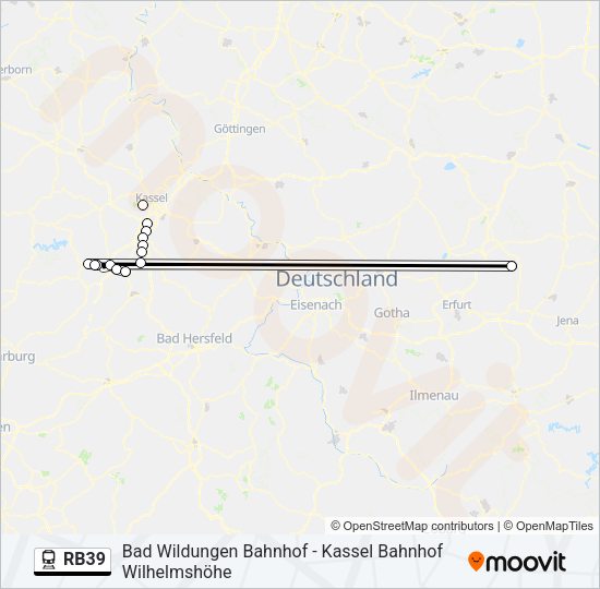 RB39 Train Line Map