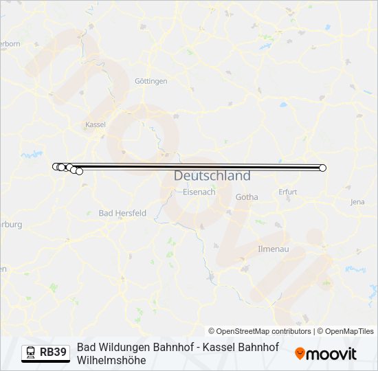 RB39 Train Line Map