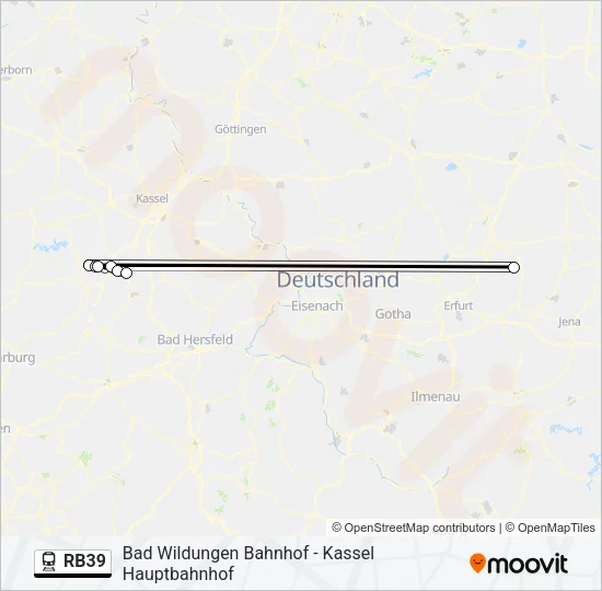RB39 Train Line Map
