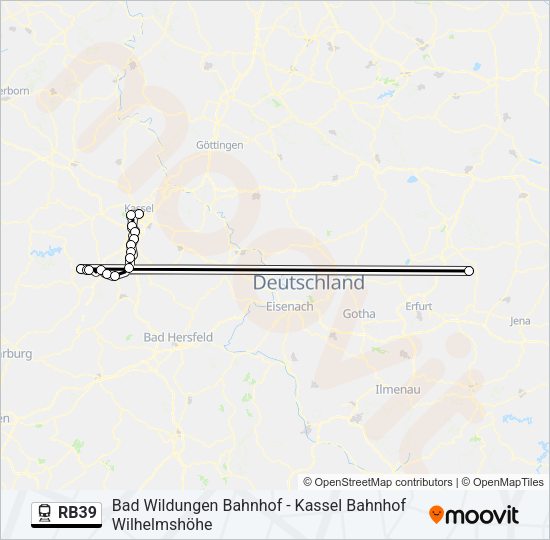 RB39 Train Line Map
