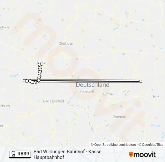 RB39 Train Line Map