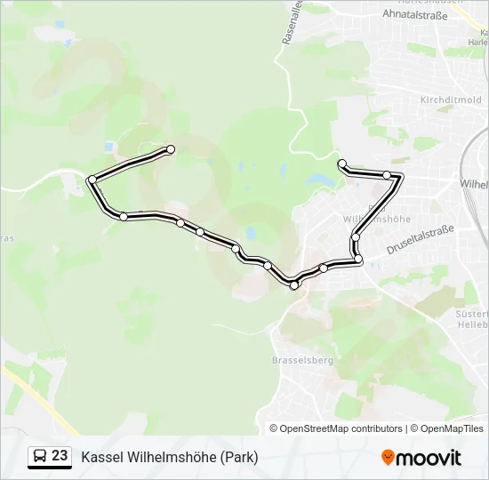 23 Bus Line Map