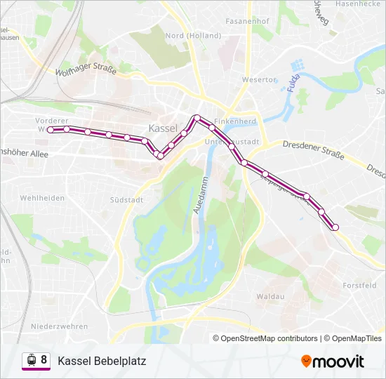 8 Light Rail Line Map