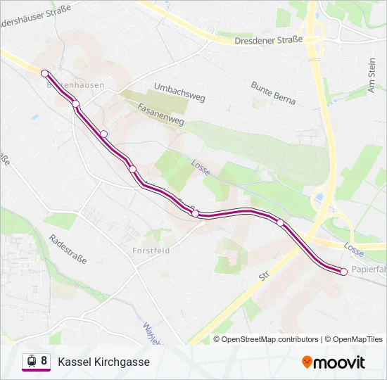 8 Light Rail Line Map