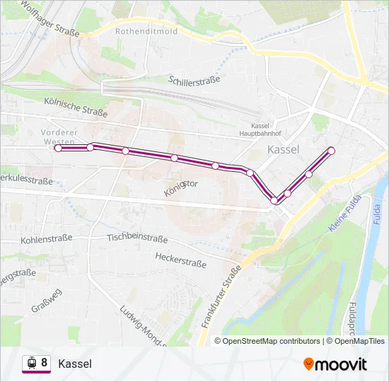 8 Light Rail Line Map