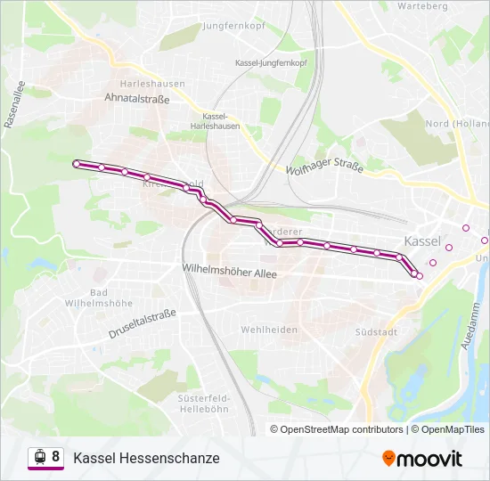 8 Light Rail Line Map
