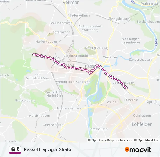 8 Light Rail Line Map