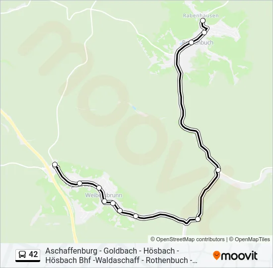 42 Bus Line Map