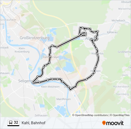 32 bus Line Map