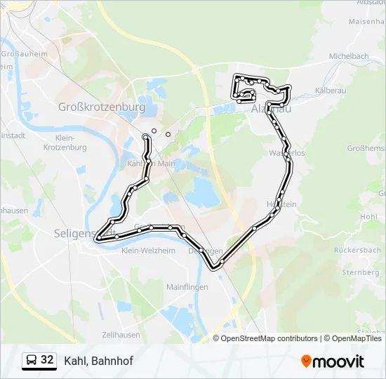 32 Bus Line Map